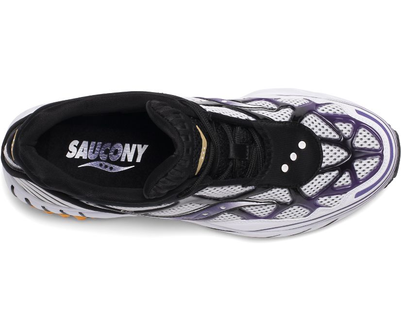 Női Saucony Grid Web Originals Fehér Lila Sárga | HU 916ILH